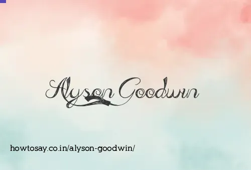 Alyson Goodwin