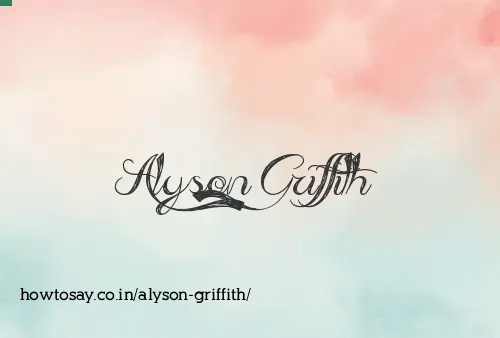 Alyson Griffith