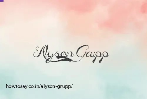 Alyson Grupp