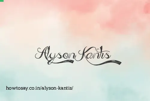 Alyson Kantis