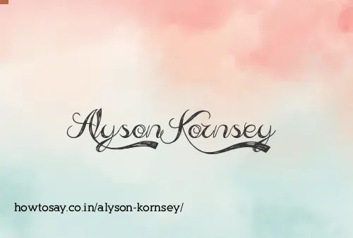Alyson Kornsey
