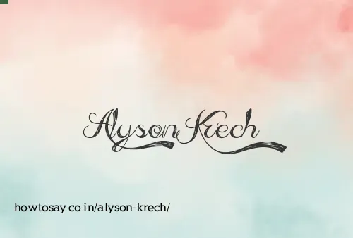 Alyson Krech