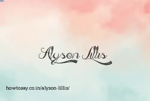 Alyson Lillis