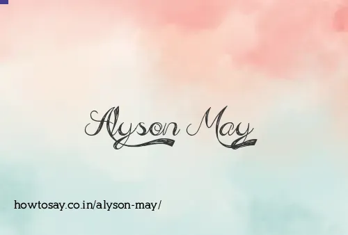 Alyson May