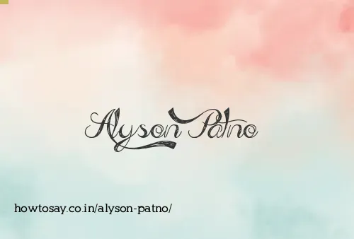 Alyson Patno