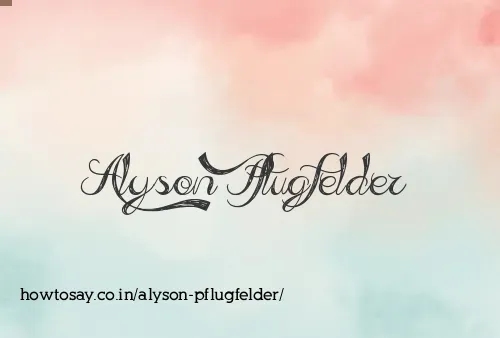 Alyson Pflugfelder
