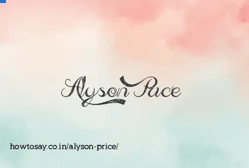 Alyson Price