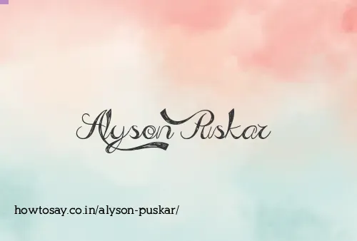Alyson Puskar