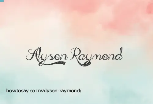 Alyson Raymond