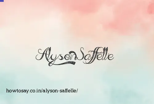 Alyson Saffelle