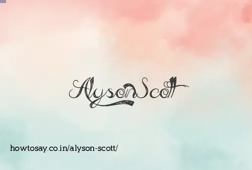 Alyson Scott