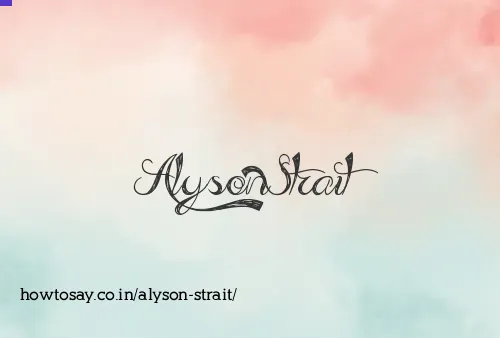 Alyson Strait