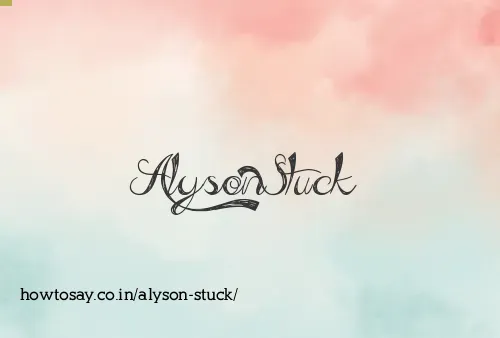 Alyson Stuck