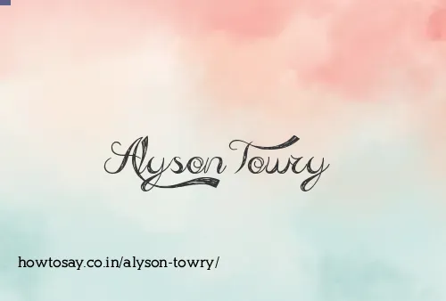 Alyson Towry