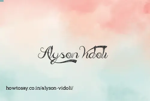 Alyson Vidoli