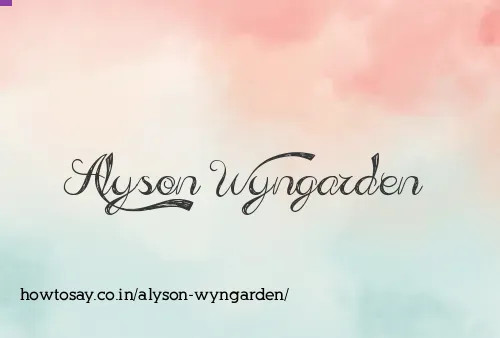 Alyson Wyngarden