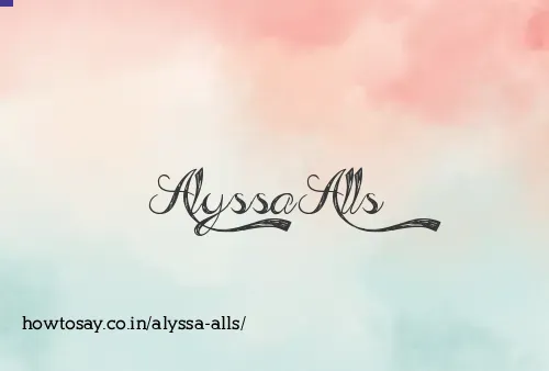 Alyssa Alls