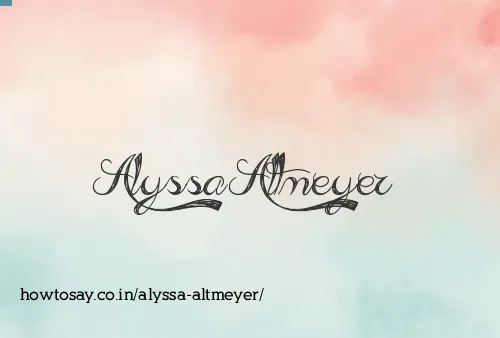 Alyssa Altmeyer