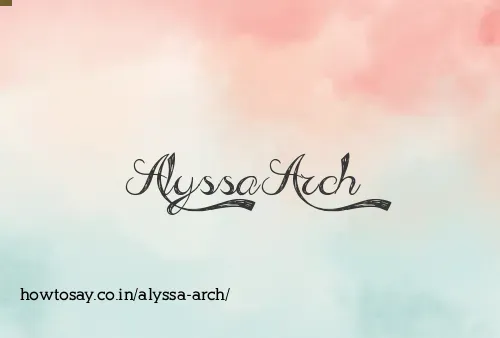 Alyssa Arch