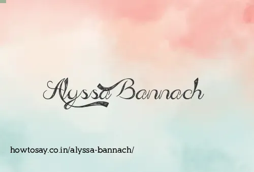 Alyssa Bannach