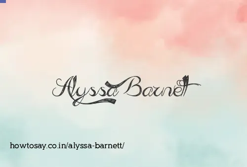 Alyssa Barnett