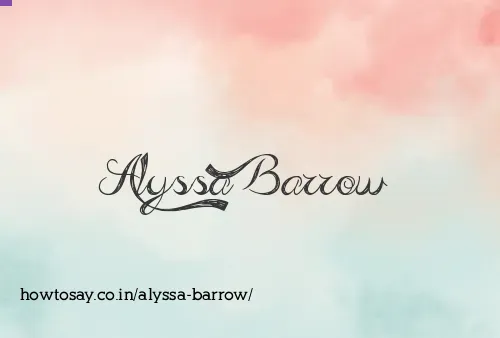 Alyssa Barrow