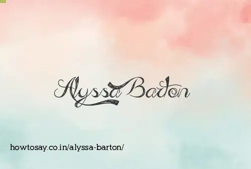 Alyssa Barton