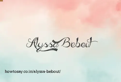 Alyssa Bebout