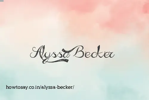 Alyssa Becker