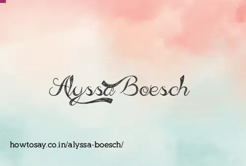 Alyssa Boesch