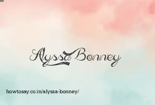 Alyssa Bonney