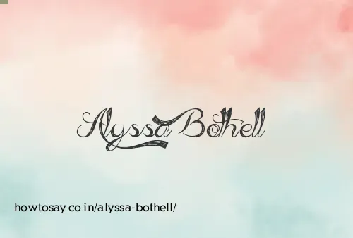 Alyssa Bothell