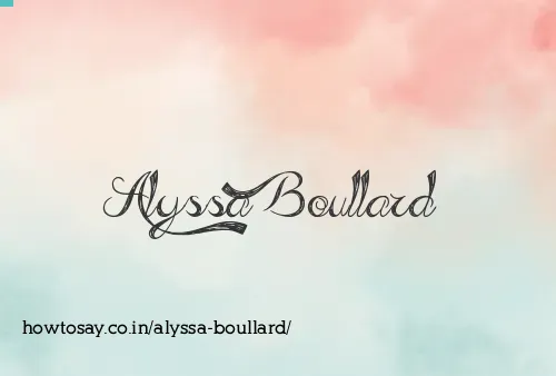 Alyssa Boullard