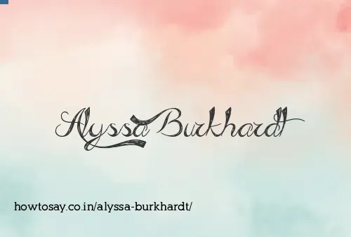 Alyssa Burkhardt