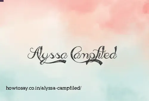 Alyssa Campfiled