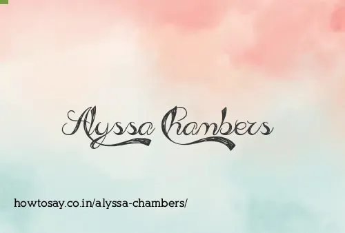 Alyssa Chambers