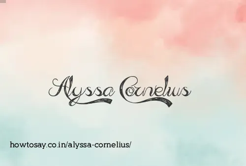 Alyssa Cornelius