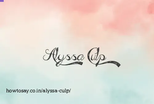 Alyssa Culp