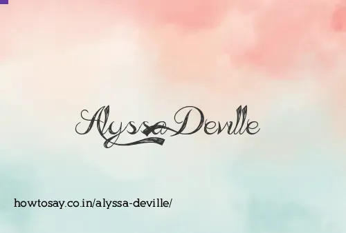 Alyssa Deville