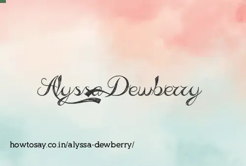 Alyssa Dewberry