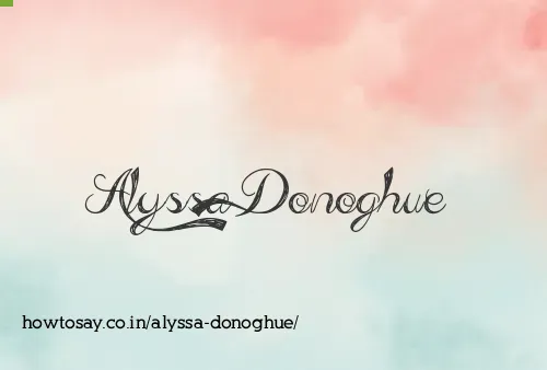 Alyssa Donoghue