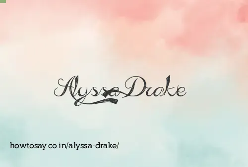 Alyssa Drake
