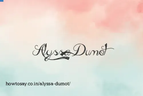 Alyssa Dumot