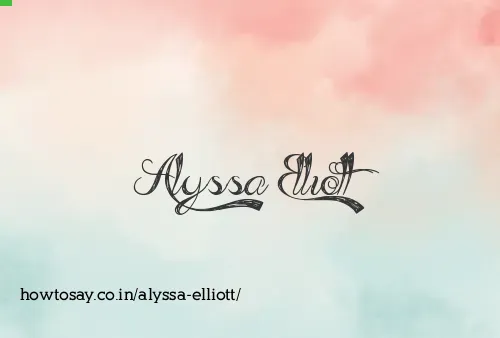 Alyssa Elliott