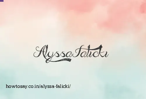 Alyssa Falicki