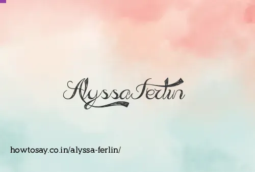Alyssa Ferlin