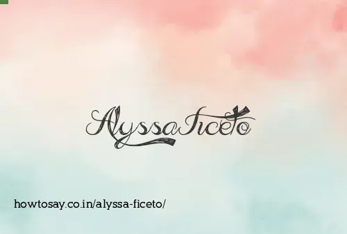 Alyssa Ficeto