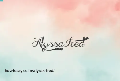 Alyssa Fred