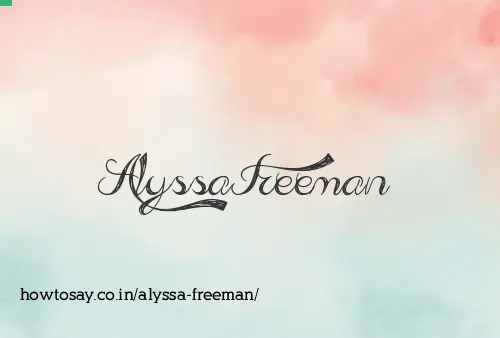 Alyssa Freeman