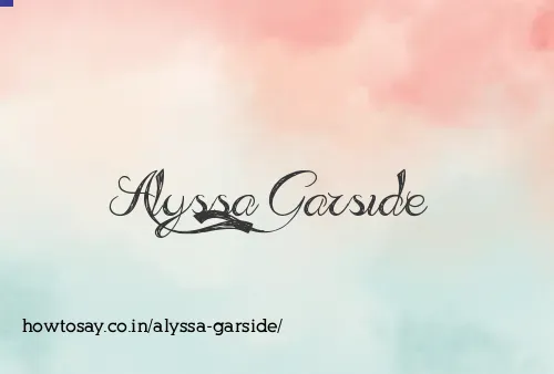 Alyssa Garside